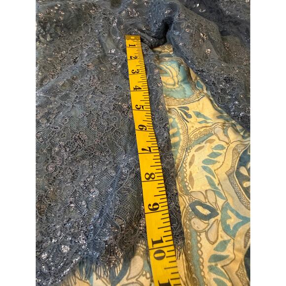 Calvin Klein Blue Lace Sparkle Cocktail Dress - Size P - Picture 9 of 12